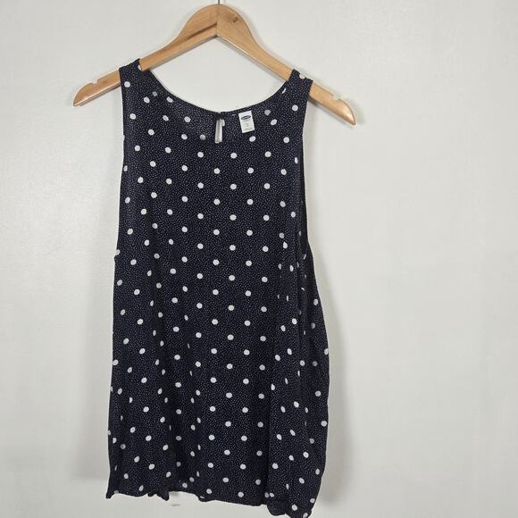 Old Navy Tops - Old Navy XL blue polka dot tank